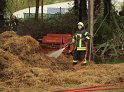 Feuer Lager für Strohballen Koeln Rath Luetzenkirchenerstr P445